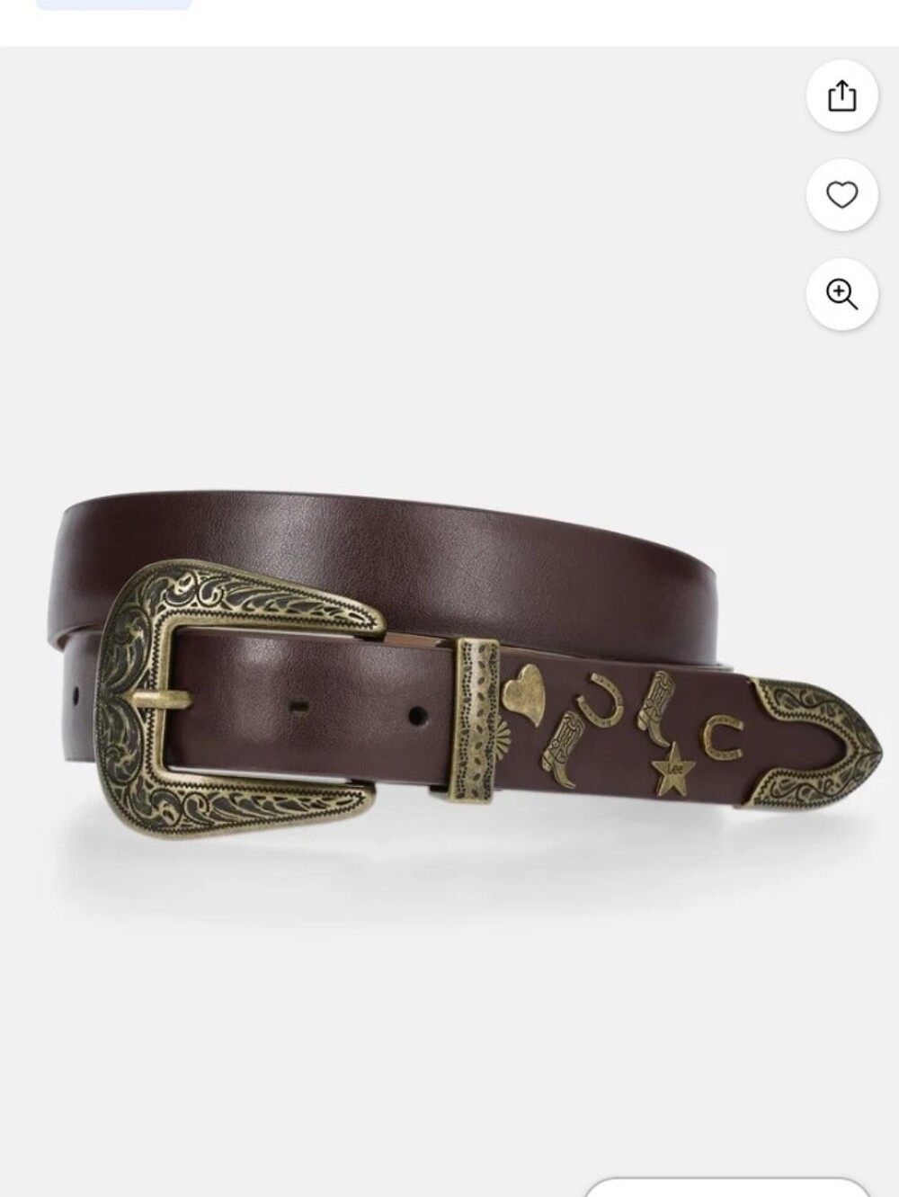 Kacey Lee Western Style Belt with Charms
